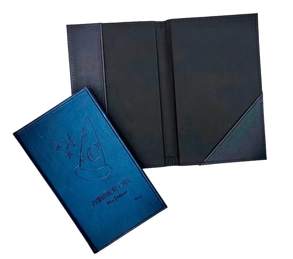 Porta Menú Azul